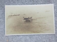 1914 FLYING Testing HYDROPLANE on water RPPC Photo POSTCARD   Early Aviation picture