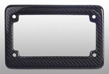 Real 100% Black Carbon Fiber Motorcycle License Plate Frame With Free Caps picture