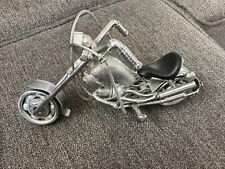 Handmade Scrap Metal Motorcycle Art Nuts & Bolts Art Sculpture Harley Davidson picture