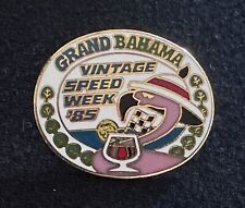 1985 Grand Bahamas Vintage Speed Week Lapel Pin Hat Pin EXC picture