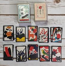 Vintage Mid-Century Japanese Hanafuda Cards Complete 48 Card Deck & Original Box picture