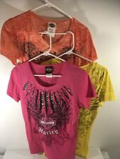 Harley Davidson Lot Of Three Shirts Size Large picture