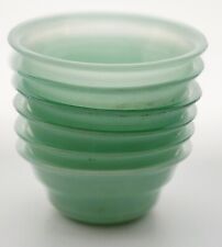 Vintage Glasbake Jade Colored Custard Cups picture