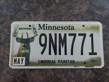 Minnesota Critical Habitat Deer Licence Plate picture