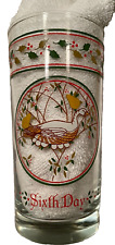 12 Days of Christmas Drinking Glasses Tumblers - 6th Day - Replacement picture