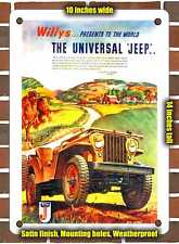 METAL SIGN - 1946 Willys Universal Jeeps - 10x14 Inches picture