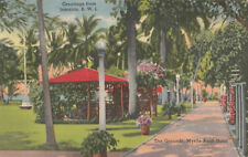 VINTAGE POSTCARD THE GROUNDS AT THE MYRTLE BANK HOTEL KINGSTON JAMAICA 1954 picture