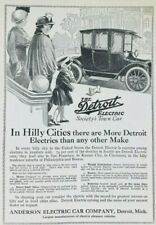 1914 Electric Car Original Advertising Paper Ad from Magazine Detroit Anderson picture