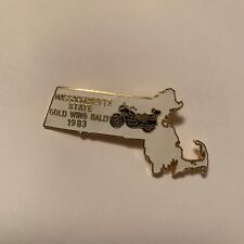 GWRRA GOLD WING Rally Massachusetts State Rally 1983 Pin Lapel pin hat pin picture