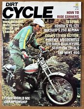 Vintage Dirt Cycle Magazine August 1973 Honda TL-125 Motorcycle Motocross Action picture