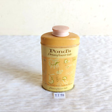 Vintage Ponds Dreamflower Talcum Powder Advertising Tin Box Unused TI110 picture