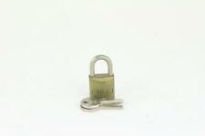 Gucci Brass Logo Padlock and Key Cadena Lock Set Bag Charm 1025g24 picture