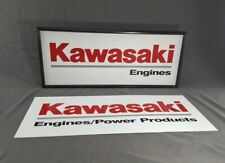 Vintage KAWASAKI Engines / Power Products Metal Frame  Dealer Sign - 2 Choices picture