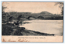 1909 Stone Bridge Maiden Creek Near Berkley Reading Pennsylvania PA Postcard picture