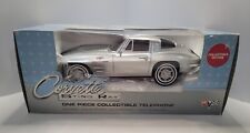 Colletible, GM Corvette Sting Ray Silver Telephone, New In Open Box 2005 picture