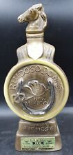 Jim Beam  Decanter Ruidoso Downs Horse Race New Mexico 1968 Whiskey Bottle picture
