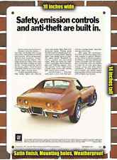 Metal Sign - 1972 Chevrolet Corvette 6C _- 10x14 inches picture