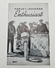 Harley-Davidson Enthusiast A Magazine For Motorcyclists May 1937 Vintage picture