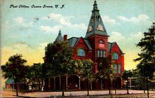 Vintage C. 1909 Old Victorian Post Office Ocean Grove New Jersey NJ Postcard picture
