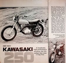 1972 Kawasaki 250 Enduro Dirt Test - 6-Page Vintage Motorcycle Article picture