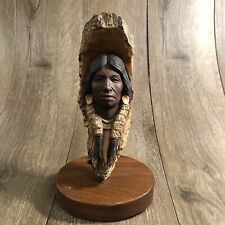 Vintage White Dawn Indian Sculpture by Neil J Rose picture