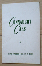 1950 connaught cars competition 2 seater race car dealer sales brochure rare picture