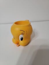 Vintage 1992 Tweety Bird Mug Cup Warner Bros Looney Tunes Plastic Applause picture