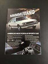 1981 FORD MUSTANG ORIGINAL VINTAGE PRINT AD ADVERTISEMENT PRINTED picture