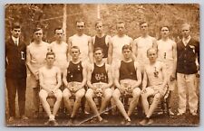Track Team Wilmington Conference Academy Dover Delaware 1914 Real Photo RPPC picture