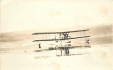 RPPC Postcard C-1910 Glen Curtiss Flying boat Hammonds Point 23-5563 picture