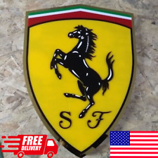 Ferrari Metal Sign, Garage Sign, Ferrari Sign For Sale, Ferrari Sign - 70cm picture