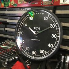 BLACK shop clock Smiths ChronometricRC-83 dial: BSA/Triumph/Norton/Jag/MG/Healey picture