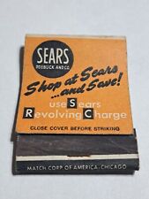 Vtg. Sears roebuck and co. use sears revolving charge  matchbook empty  picture