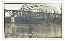 Sioux Rapids Iowa RPPC of the Minneapolis & St Louis Railroad Bridge posted 1911 picture