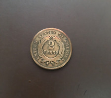 Civil War Authentic 1865 Two Cent piece Coin picture