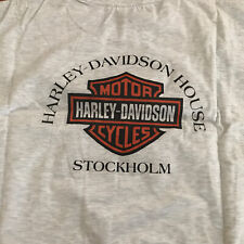 Harley Davidson T-shirt Size XXL BRAND NEW Vintage 90s VTG Biker Stockholm  NWOT picture