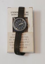 Vintage USGI Stocker & Yale Military Watch General Purpose With Box  picture