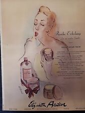 Elizabeth Arden Makeup 1948 Print Ad Du Magazine Swiss Renee Bouche Velva Cream picture