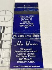 Vintage Matchbook Cover  Ho Yuen Chinese  American Restaurant  Danbury, Conn gmg picture
