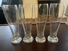 Lot Of 4 Vintage 12in Beer Glasses picture