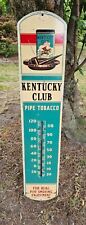Vintage Kentucky Club Thermometer - Tobacco - Green Back picture