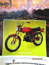 1972 AMF Harley Davidson Original Print Ad 8.5 x 11