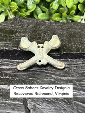 Old Rare Vintage Antique Civil War Relic Brass Cavalry Cross Sabers Richmond, VA picture