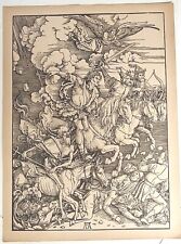 Albrecht Durer: The Apocalypse (Broken Set 12 of 16 Prints) on Laid Paper 1910 picture