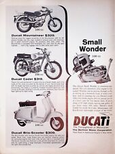 1967 Ducati Cadet, Mountaineer & Brio Scooter - Vintage Motorcycle Ad picture