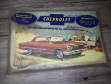 1963 Chevrolet owner's manual and repair records Bob & Gene Canton Il          T picture