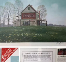 Coca Cola jim harrison print fine art 1996 certificate of authenticity SIGNED picture