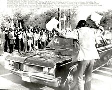 LD239 1970 UPI Wire Photo CAMBODIAN WAR PROTEST BLOCK SECY DEFENSE MELVIN LAIRD picture