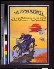 Flying Merkel,J.P. Schantin,Great Americann Desert,Flying Motorcycle,c1913 picture