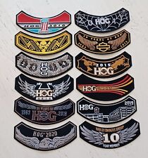 12 Harley Davidson Motorcycles 2010 - 2020 HOG Harley Owners Group Patches picture